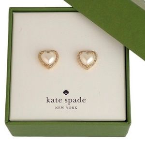 Kate Spade, pave earrings, new in box